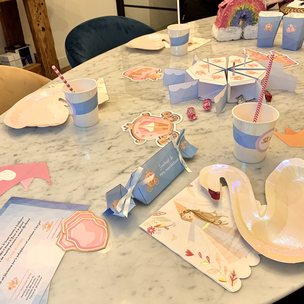 décoration anniversaire princesse table